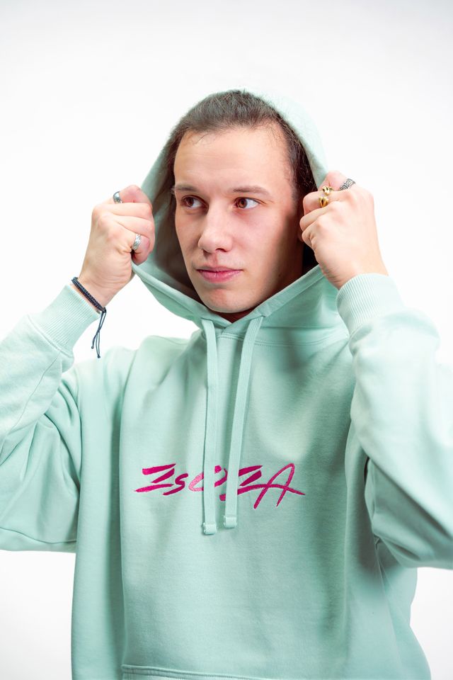 ZSOZA kapucnis pulóver mentazöld