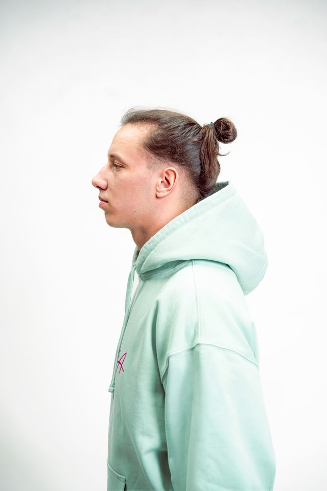 ZSOZA kapucnis pulóver mentazöld