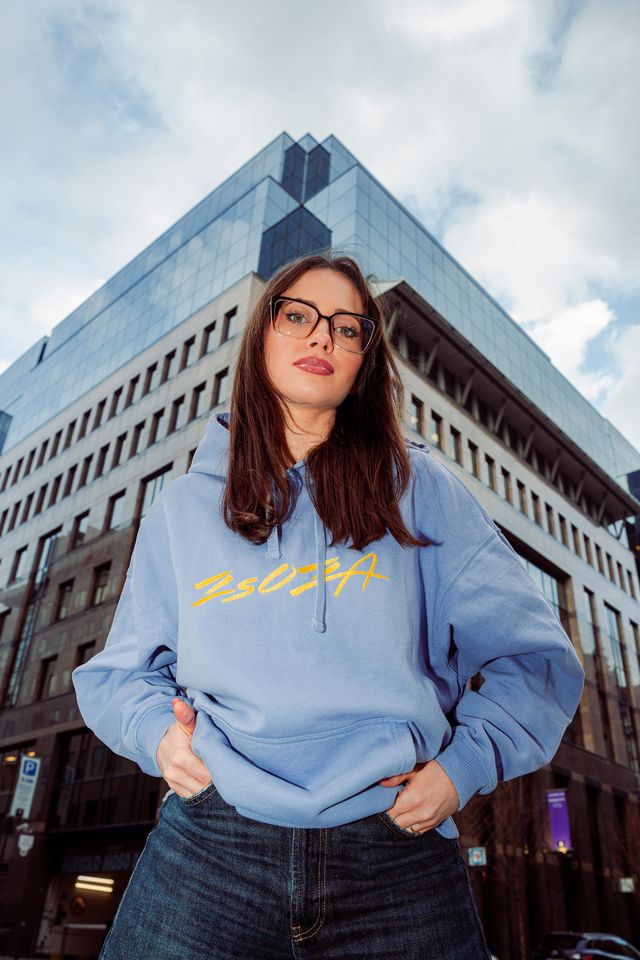 ZSOZA kapucnis pulóver lila